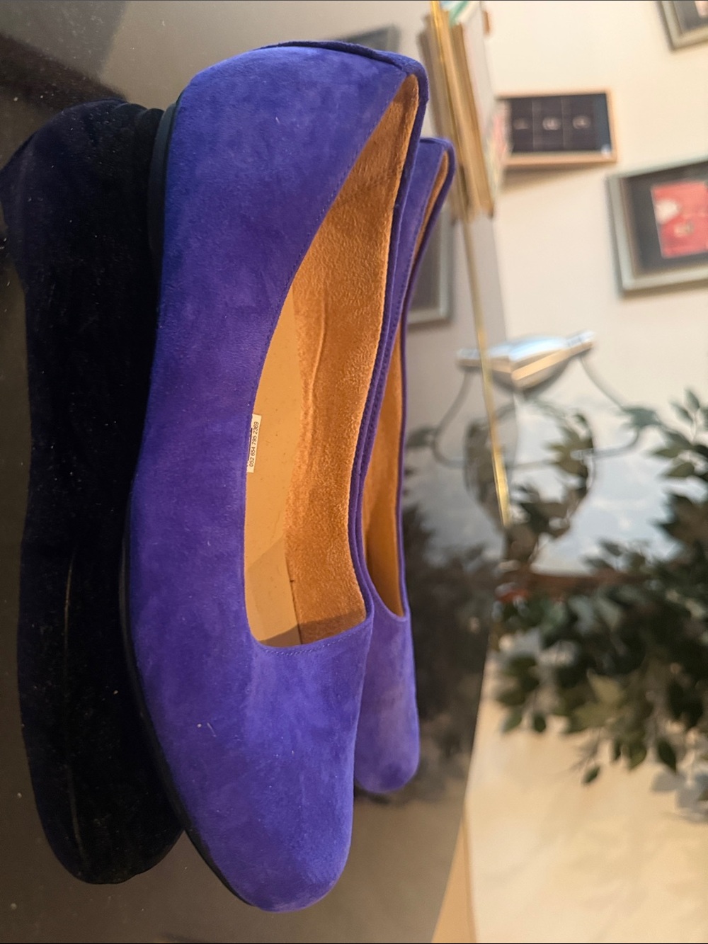 Naturalizer Purple Suede Women's Flats - Picture 3 of 7